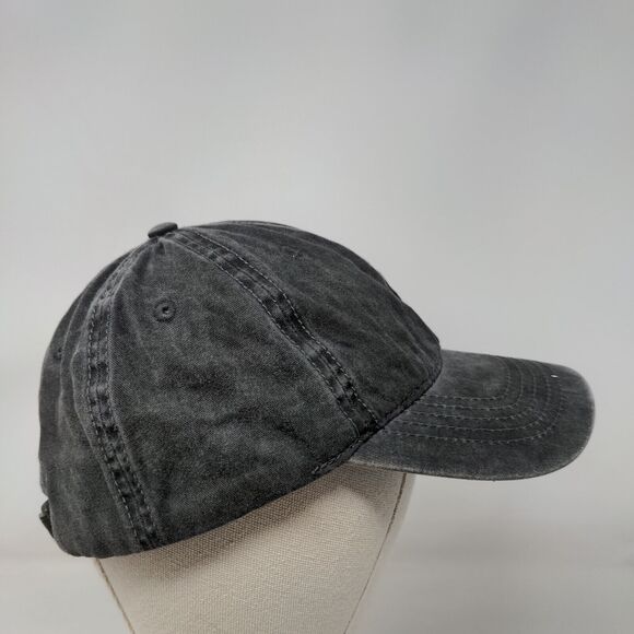 Unbranded Slideback Hat Gray OSFM Solid Adjustable 6 Panel Blank - Picture 5 of 8